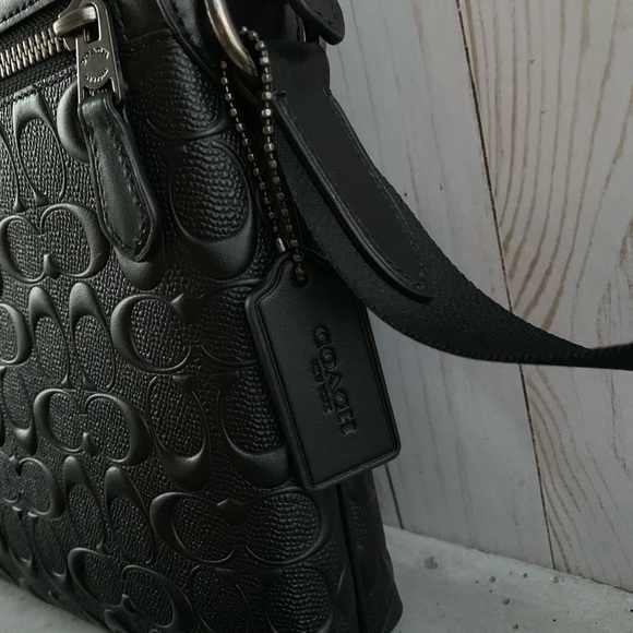 NWT COACH HOUSTON FLIGHT BAG IN SIGNATURE LEATHER - Picture 5 of 7